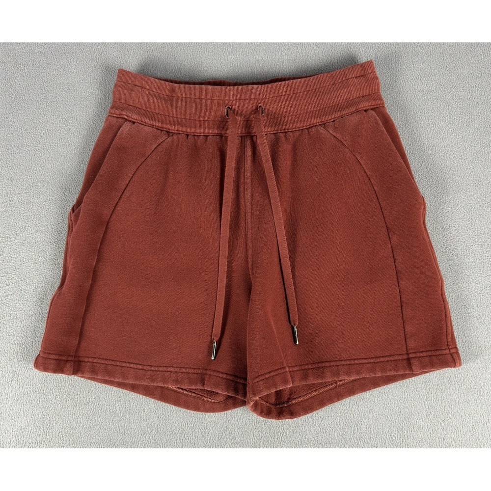 Lululemon Shorts Womens Size 4 Date Brown Scuba High Rise Terry Sweat Lounge